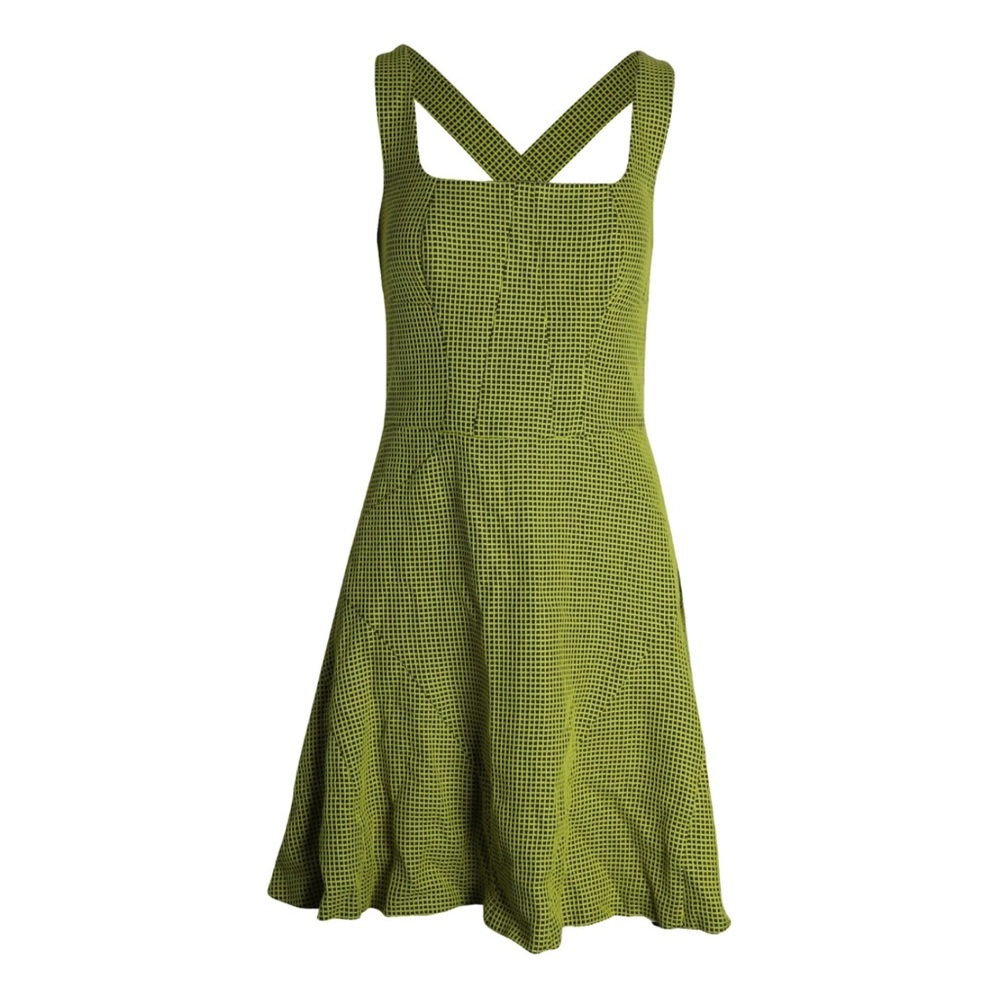 Missoni - Green Checkered Print Dress - Crossback Detail - size 6 - Beautiful